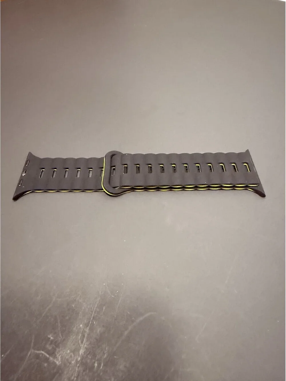 Black Band For Apple Watch, Sizes 42/44/45/49, Ultra, SE ~ Magnetic Tuck Closure